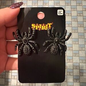 Spider earrings from spirit Halloween